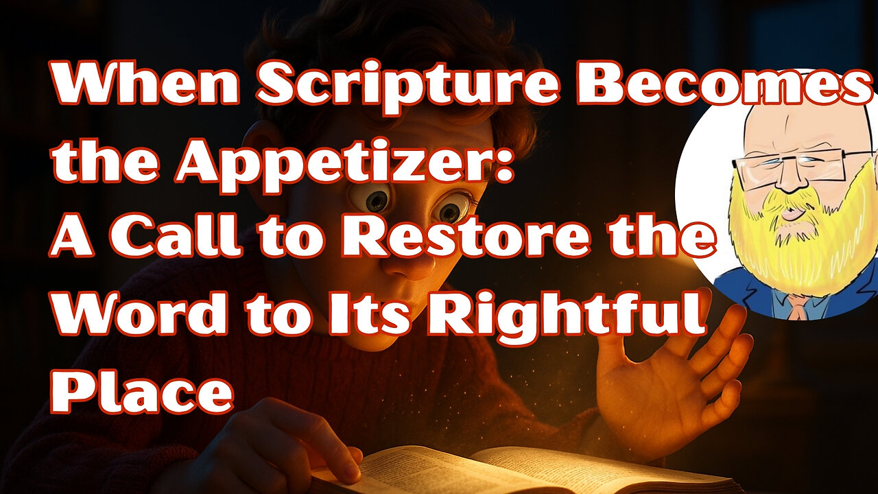 When Scripture Becomes the Appetizer: A Call to Restore the Word to Its Rightful Place