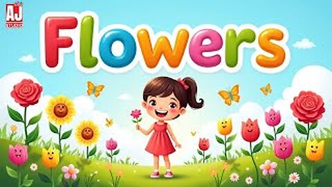 Flower Names & Colours | Educational Video for Children 😊