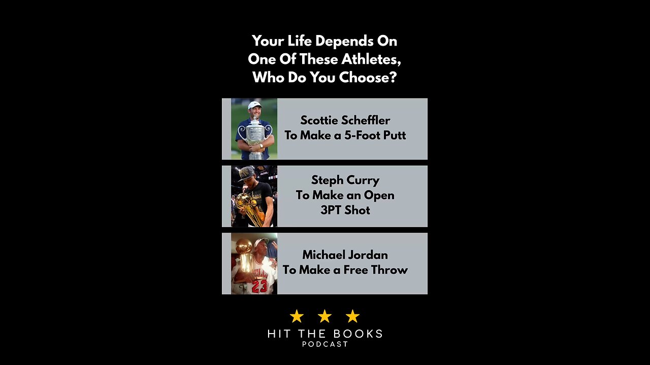 Your life depends on one of these three athletes, who do you go with? 🫣
