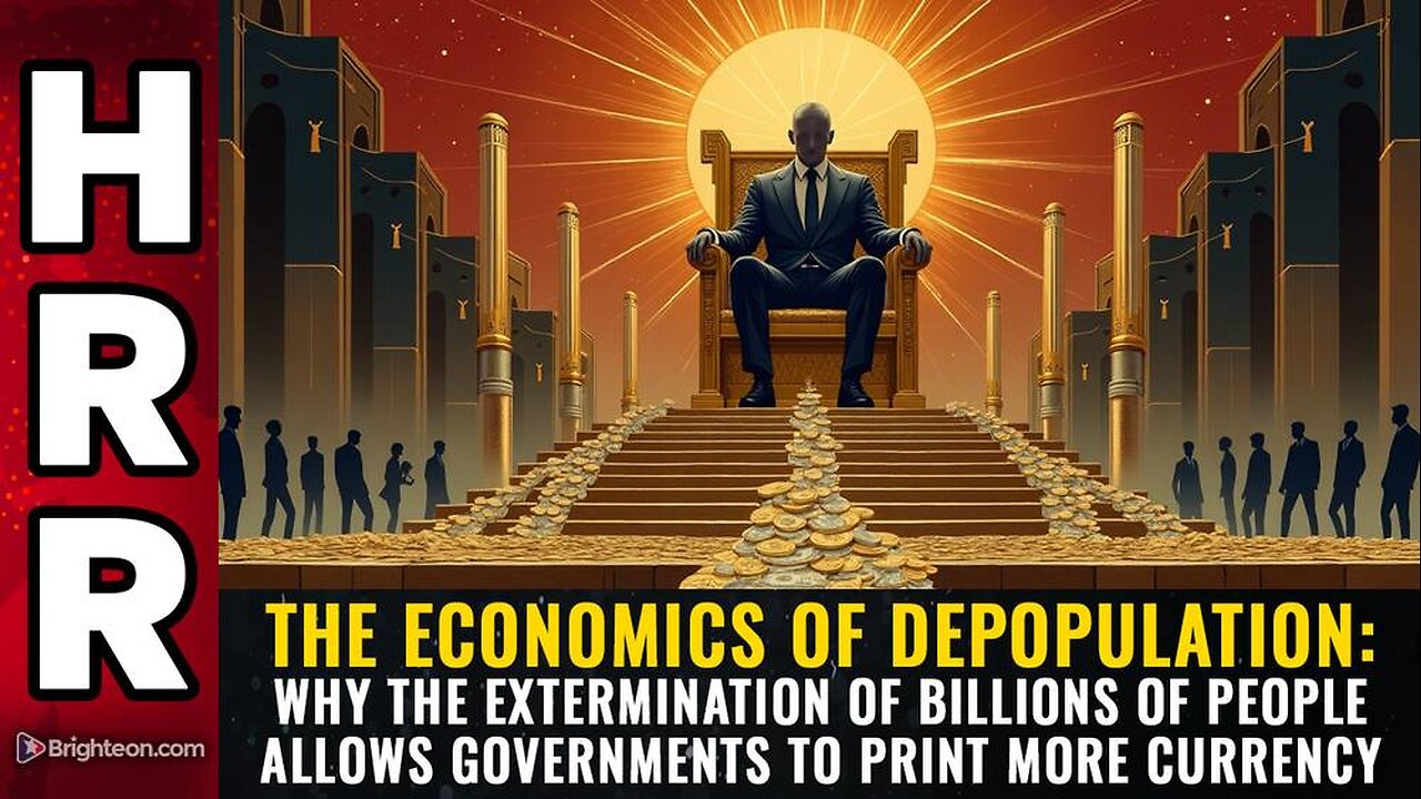 Why the extermination of billions of people allows Govts to print more currency