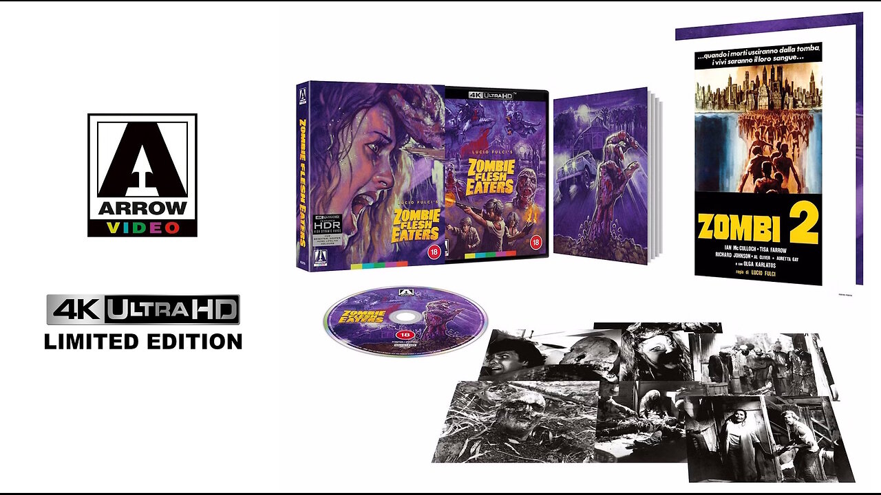 Zombie Flesh Eaters [Arrow Video Limited Edition 4K UHD] Directed by Lucio Fulci