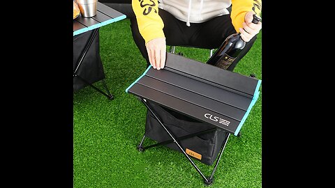 Portable Outdoor Folding Table with Large Storage Bag, Waterproof Design, Foldable Table Top