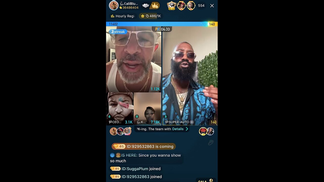 SUPER AUTO GETS INTO IT CALI BLEU & BRANDON KEYZZ BIGO LIVE