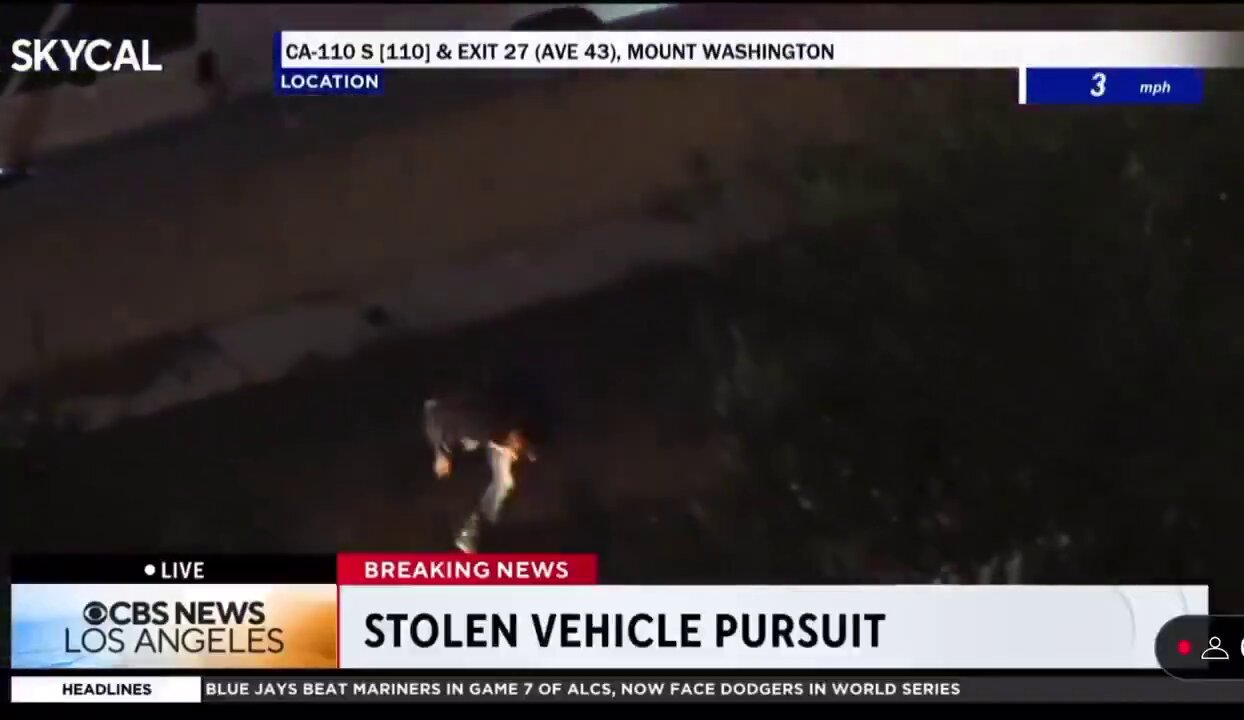 Stolen vehicle suspect fatally struck after jumping out of moving van on L.A. freeway