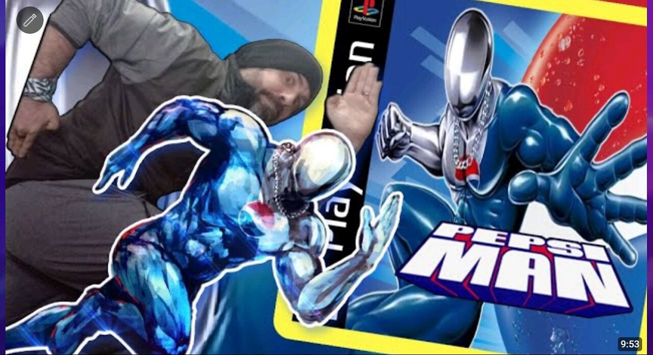 MITICO y GRACIOSO juego PEPSI MAN de Playstation 1