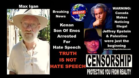 Max Igan Victor Hugo Sound Alarm SonOfEnos Arrest For Noticing Jewish Supremacy Is Bad Omen Globally