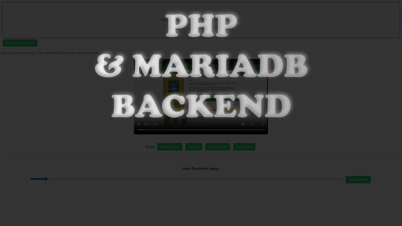 PHP & MariaDB: Build the ULTIMATE Drag & Drop File Uploader Backend (AJAX/Fetch Guide)