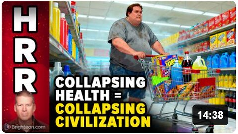 Collapsing HEALTH Means the Collapse of Western Civilization
