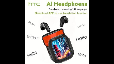 New HTC NE20 TWS Wireless Earbuds,