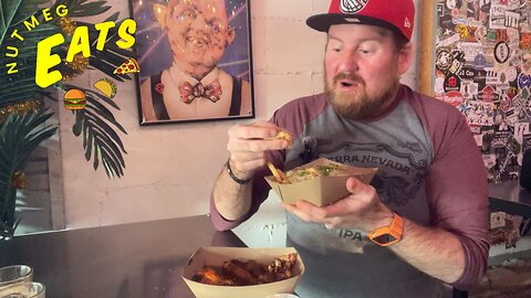 Wings 🍗 …. and POUTINE?! at a North Carolina Brewery?