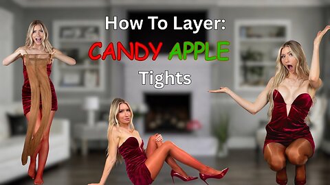 How To Layer A Candy Apple Look With Tights | CDR Tights Try On | Perfect For Fall