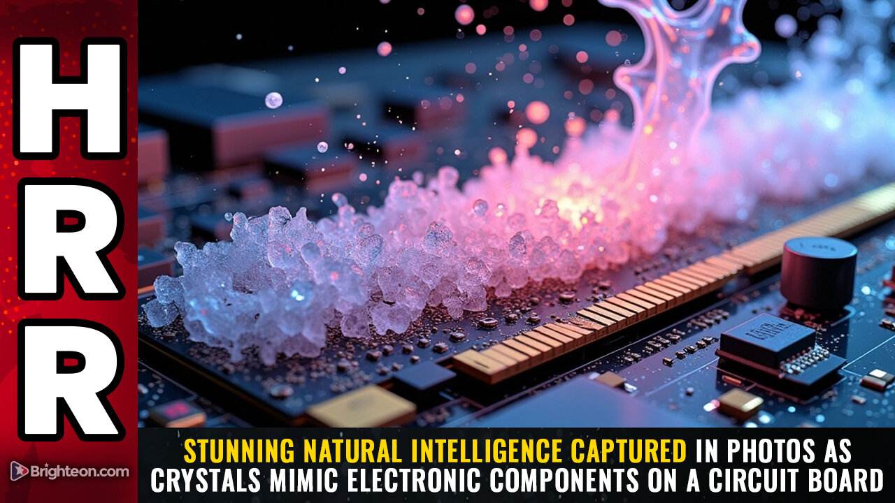 Stunning natural intelligence captured in photos as crystals mimic electronic components...