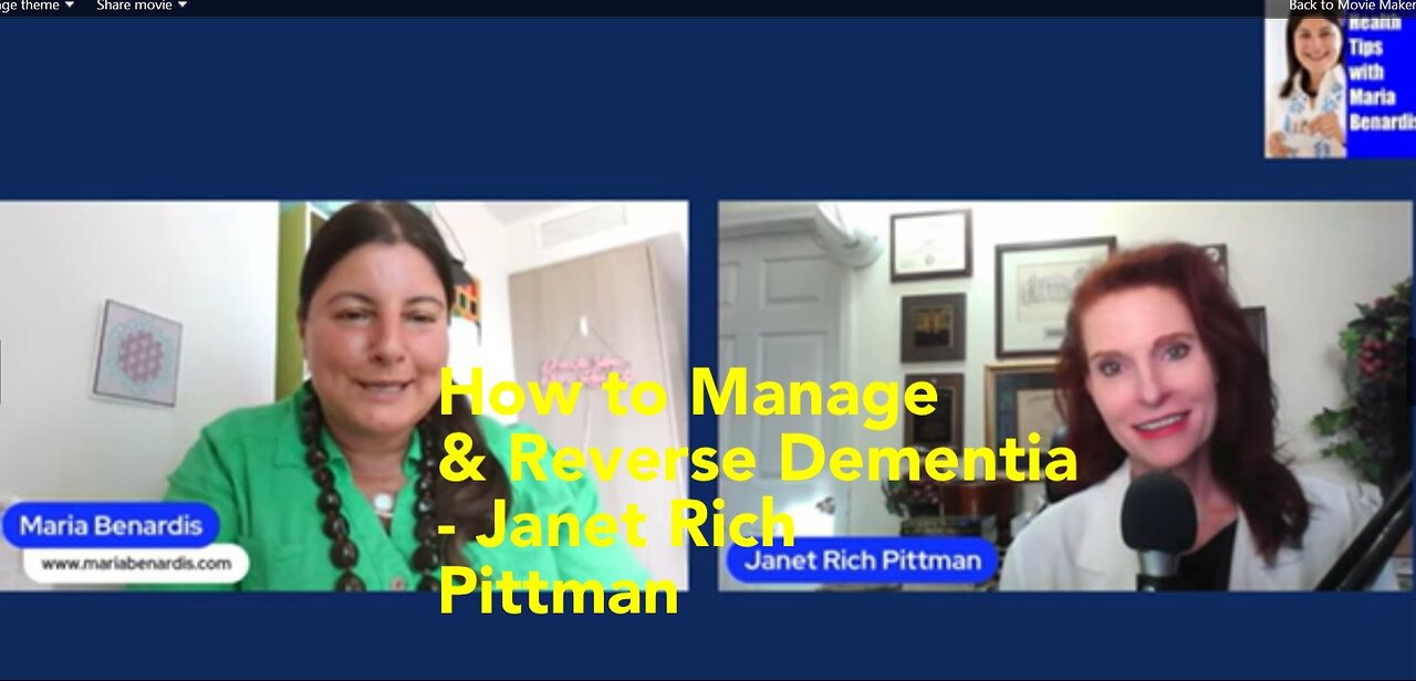 How to Manage and Reverse Dementia - Janet Rich Pittman