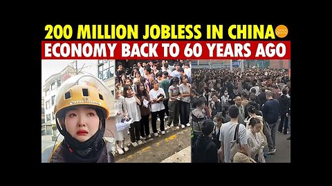 200 Million Jobless in China, Economy Back to 60 Years Ago, Women Flock to Delivery Jobs for $0.3/HR