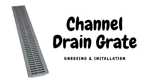 Replacing Damaged Plastic Channel Drain Grate for Driveways – Grey | Easy DIY Installation