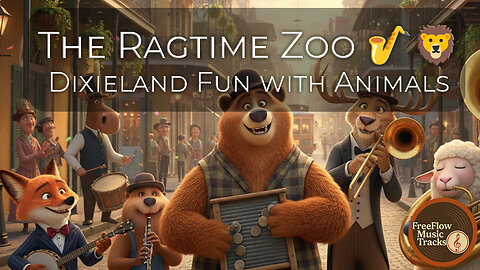 The Ragtime Zoo – a playful Dixieland novelty track by FreeFlow Music Tracks