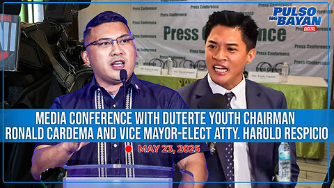 Media Conference with Duterte Youth Chairman Ronald Cardema and V- Mayor-elect Atty. Harold Respicio