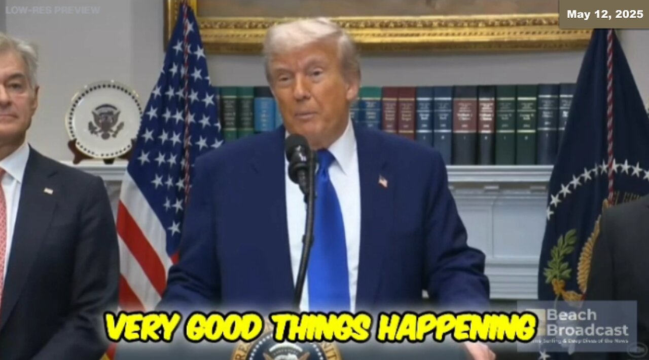 5/12/2025 - Trump Moves - Market Surges! World reset? "Tippy Top"! Much more!
