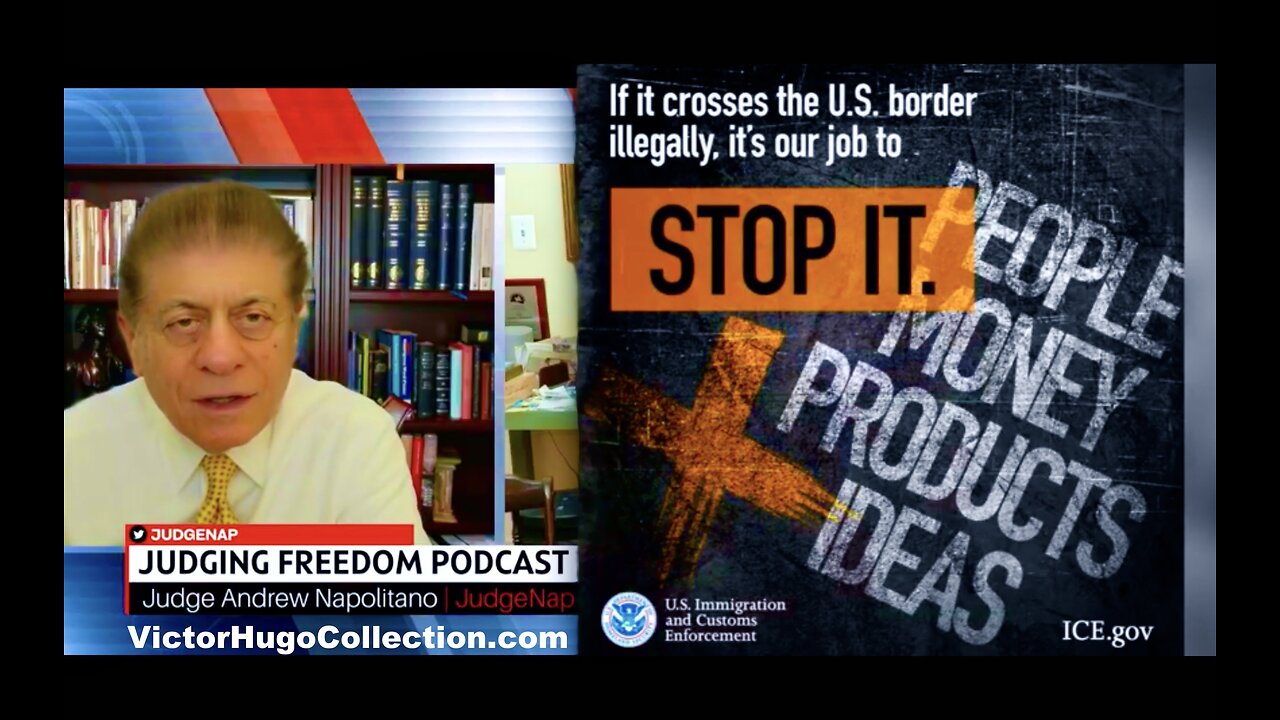 Judge Andrew Napolitano Quotes Victor Hugo Idea Whose Time Has Come Free Speech Israel Censorship