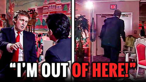Trump WALKS OUT After Reporter TRIES TO AMBUSH Him On Camera