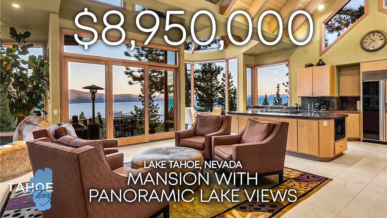 Inside One of the BEST Panoramic Lake View Home in Lake Tahoe Nevada