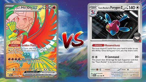 Pokemon TCG Live Ethan's Ho-Oh EX Altaria EX VS Team Rocket's Porygon-Z Mewtwo EX!!