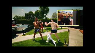 Boxer shows up at Andrew Tate's doorstep to fight Andrew Tate