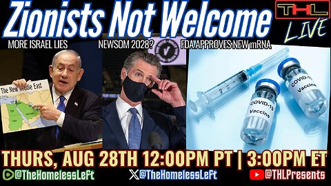 Israel Can't Stop LYING (but tells TRUTH in Hebrew), FDA Approves New COVID V*x w/ Restrictions, Newsom Could WIN the 2028 Selection, US Warships Close in on Venezuela w CRAIG PASTA and JAY SCOTT | THL Ep 132 FULL