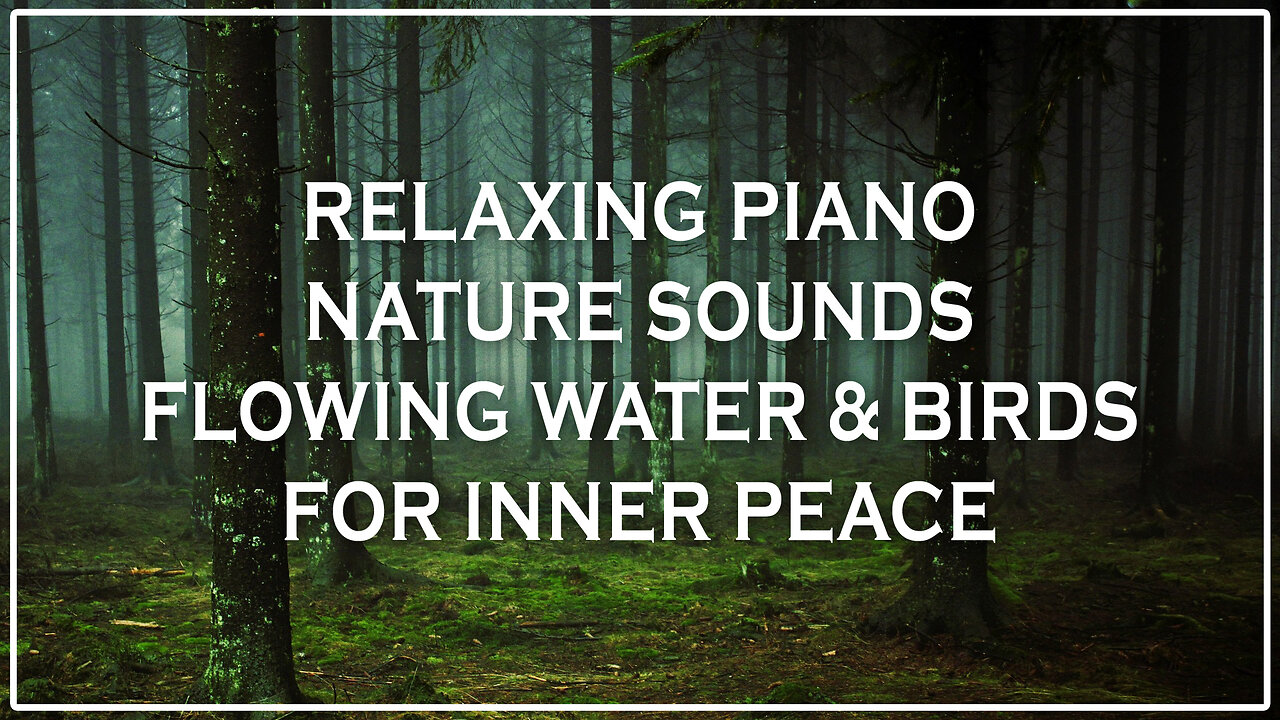 Relaxing Piano with Nature Sounds 🌿🎹🐦 Flowing Water & Birds for Inner Peace 😌✨