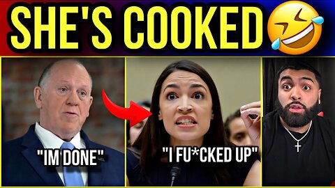 AOC RUNS Scared and SURRENDERS after Tom Homan Has ENOUGH Of Her SH*T!! NYC TURNS ON HER