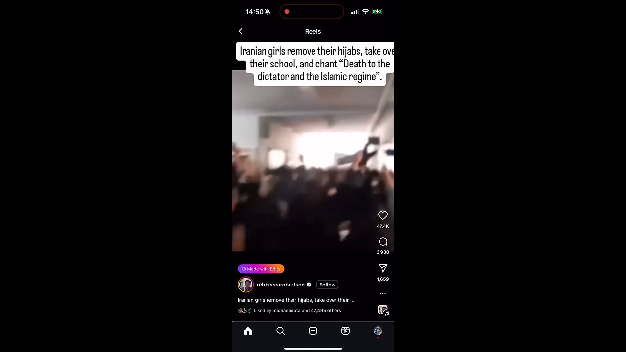 Amazing display of women removing hijabs and fighting for freedom in Iran!