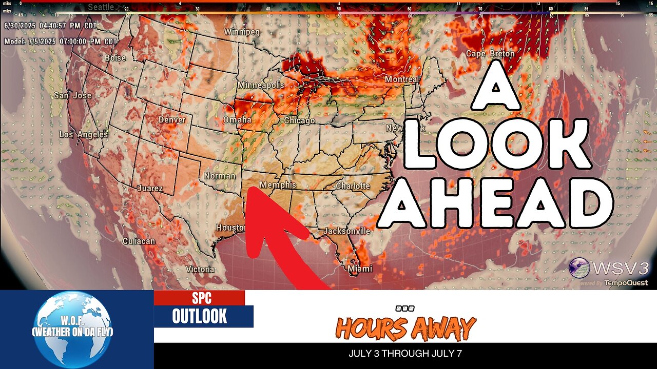 ⚠️ Severe Storm Potential: July 3-7 Weather Outlook!