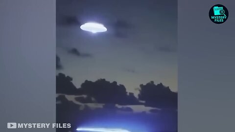 Glowing UFO over Africa