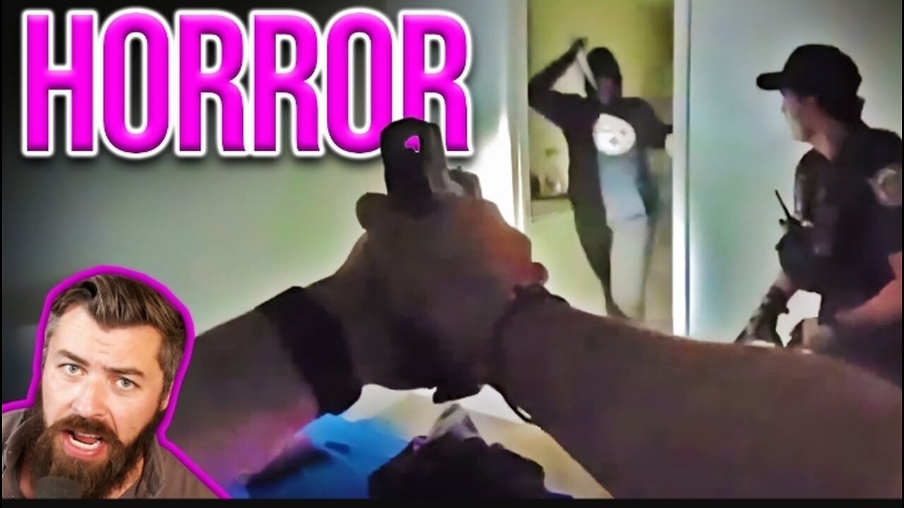 Demon_Woman_Charges_Cops_With_HUGE KNIFE!