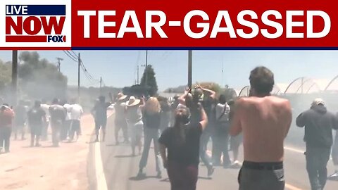 ICE Raids_ Protesters tear-gassed by federal agents