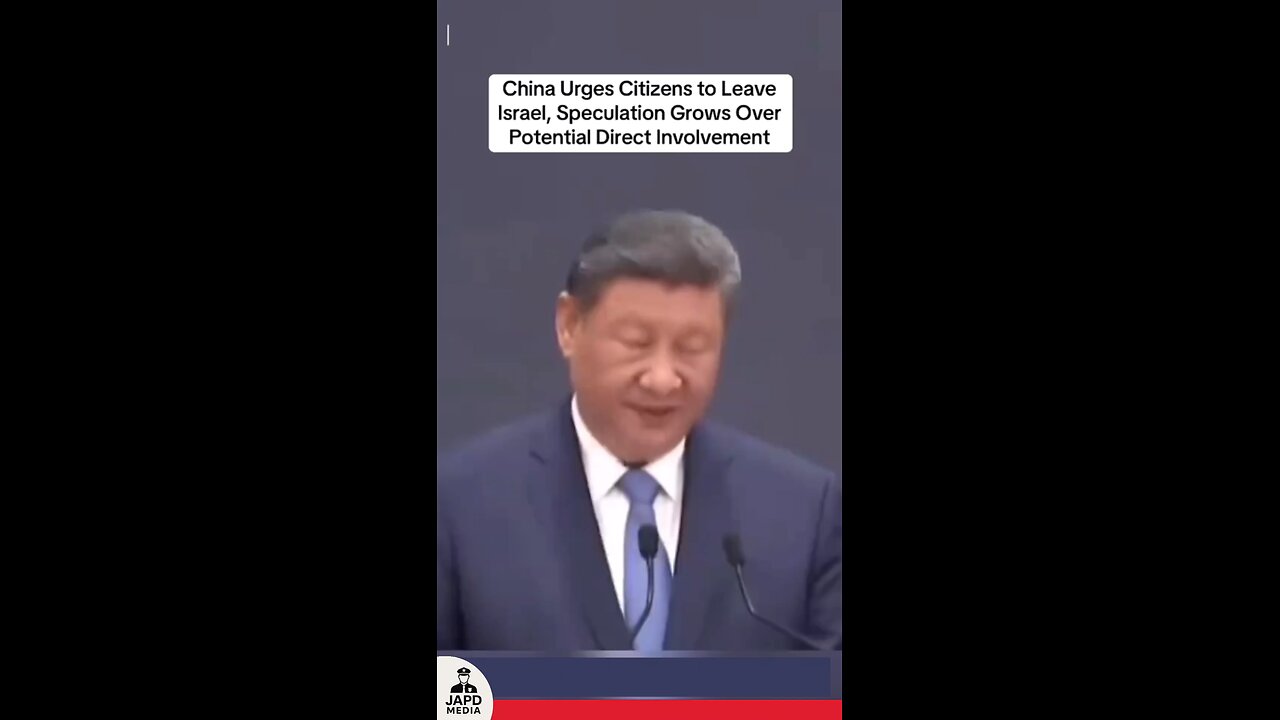 China urges citizens to exit Israel as speculation rises over possible direct involvement n conflict