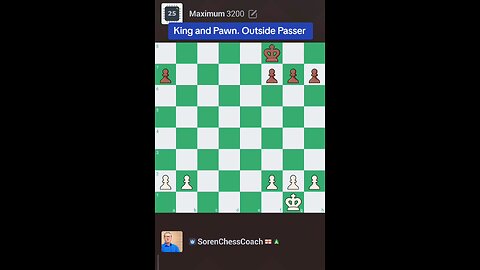 King and Pawn. Outside Passer
