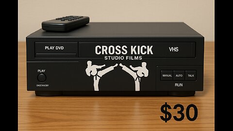 Cross kick Studio Films DVD VHS Combo Player