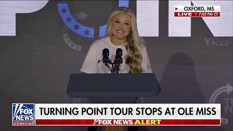 Erika Kirk delivers raw, faith-filled tribute to late husband at Ole Miss: ‘I slept on his side of the bed