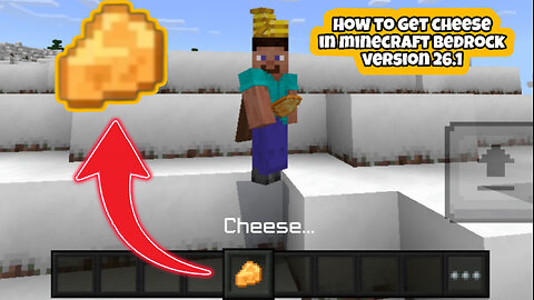 How to get Cheese in Minecraft Bedrock 26.1!