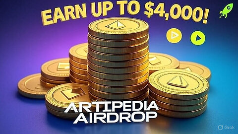 Artipedia Airdrop Alert: Earn Up to $4,000 in $ARTFI Tokens! 🚀
