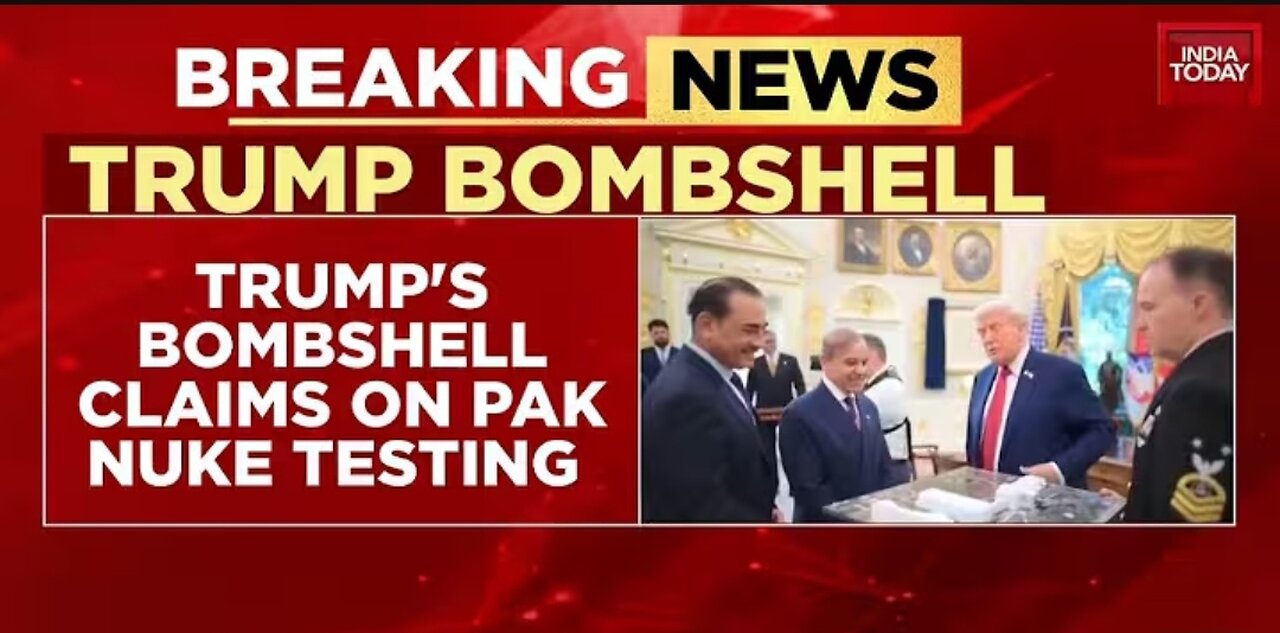 Trump's Pak Nuke Bombshell: India's Fears Confirmed, Arch-Rival Secretly Testing? | India Today