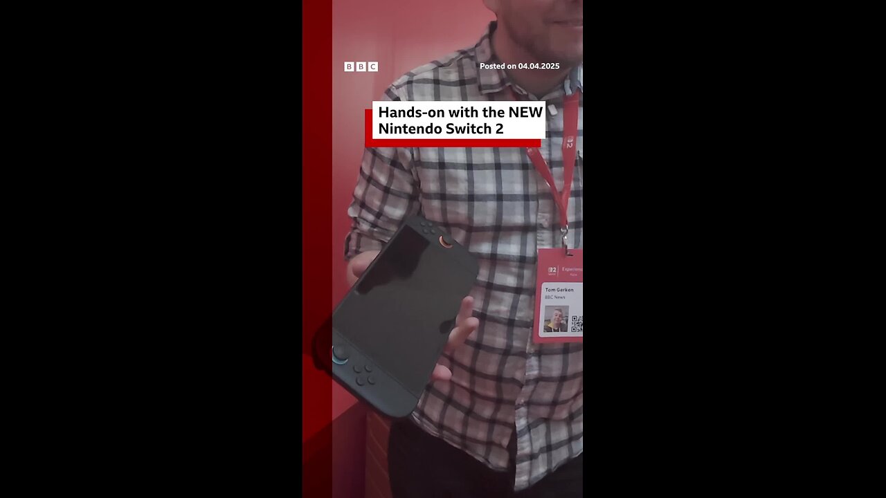 Hands-on preview of the Nintendo Switch 2. #Switch2 #NintendoSwitch #Gaming