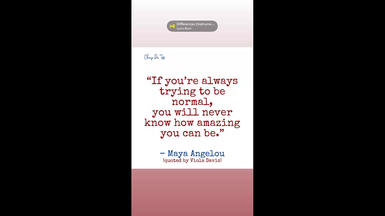 Be authentic