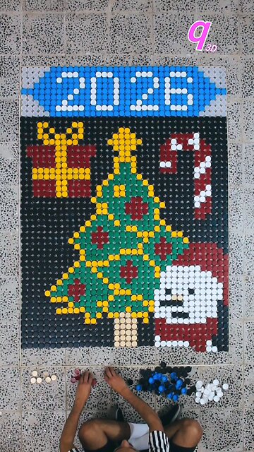 Merry Christmas 2025 🎄🔥 | 1872 Bottle Caps Art