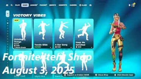 Fortnite Item Shop|August 3, 2025(*New* Childlike Things Emote & Celestial Bestie Bundle)