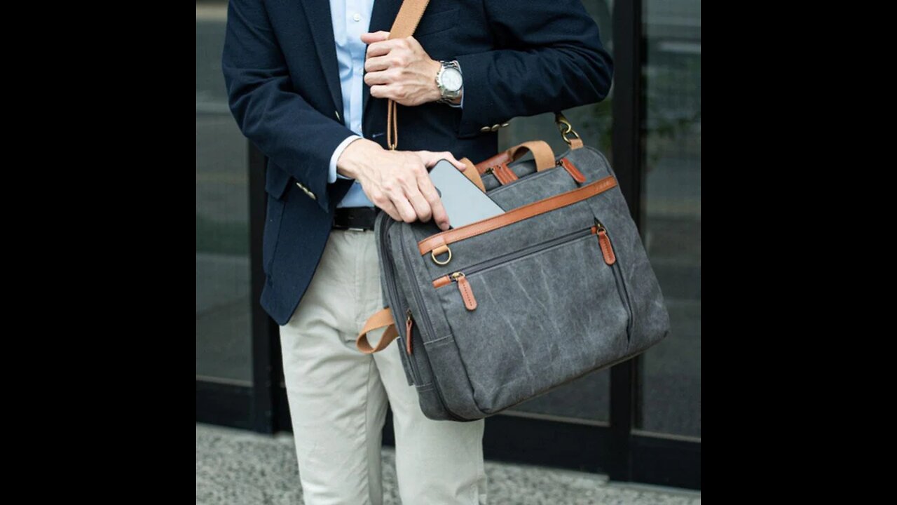 Retro Casual Crossbody Backpack With Laptop Compartment