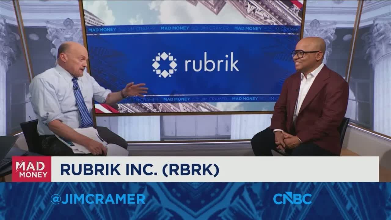 Rubrik CEO Bipul Sinha sits down with Jim Cramer