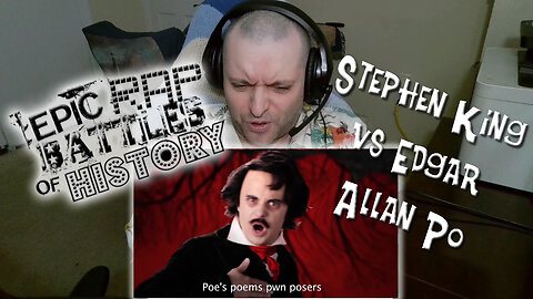 Epic Rap Battles Of History | Stephen King vs Edgar Allan Po | First Time Reacting