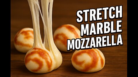 Stretch Marble Mozzarella 🧀🔥 | FlavorVille Cheese Pull Chaos